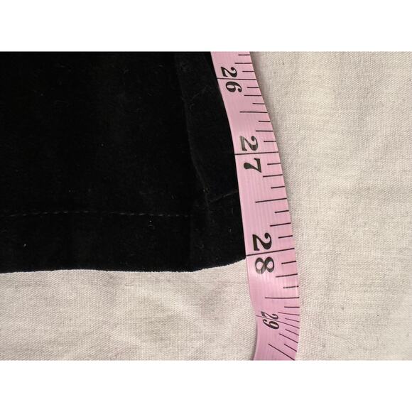 VINTAGE EIGHTIES RALPH LAUREN BLACK COTTON VELVET HIGH WAISTED JEANS 27 - Picture 7 of 10